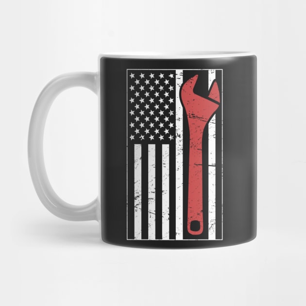 American Flag & Wrench by MeatMan